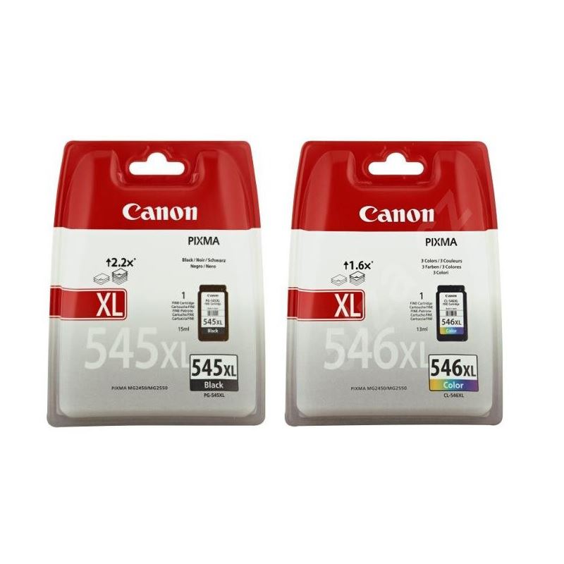 Original Canon PG545 / PG-545XL & CL546 / CL546-XL Ink