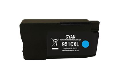 Picture of Red Bus Recycled HP 951XL High Yield Cyan (CN046AE) Ink Cartridge