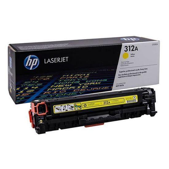 Picture of HP 312A Yellow Original Toner Cartridge (CF382A Laser Toner)