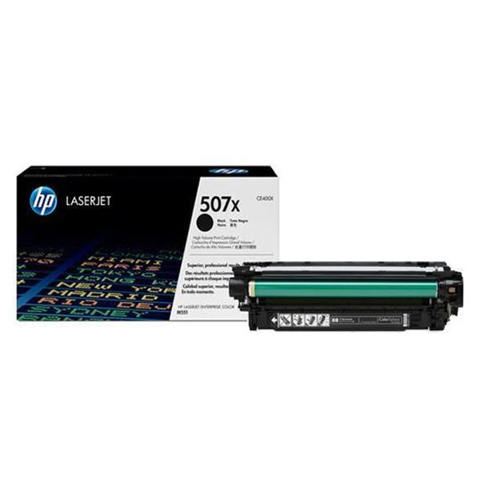 Picture of HP 507X High Yield Black Original Toner Cartridge (CE400X Laser Toner)