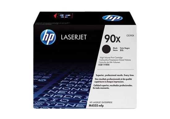 Picture of HP 90X High Yield Black Original Toner Cartridge (CE390X Laser Toner)