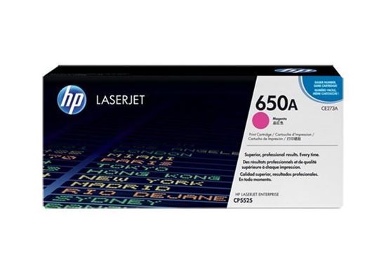 Picture of HP 650A Magenta Original Toner Cartridge (CE273A Laser Toner)