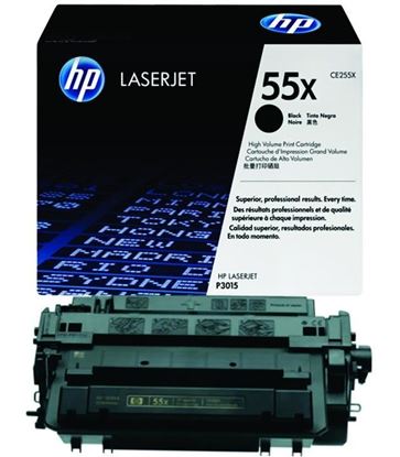 Picture of HP 55X High Yield Black Original Toner Cartridge (CE255X Laser Toner)