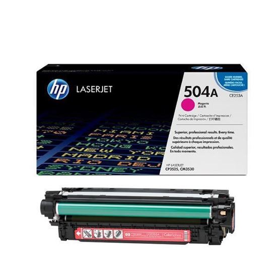 Picture of HP 504A Magenta Original Toner Cartridge (CE253A Laser Toner)