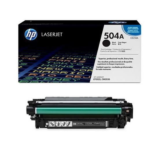 Picture of HP 504A Black Original Toner Cartridge (CE250A Laser Toner)