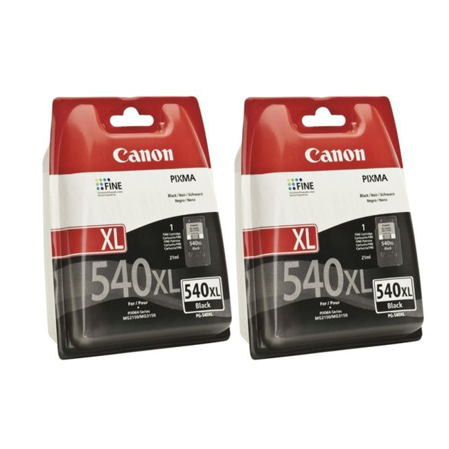 Canon PG-540XL Black Original Ink Cartridge Twin Pack