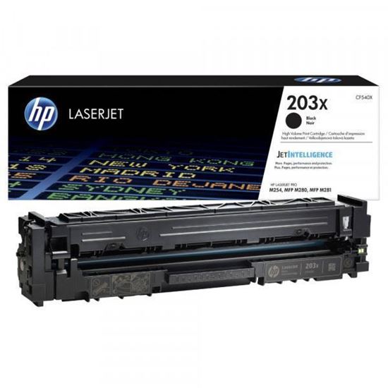 Picture of HP 203X High Yield Black Original Toner Cartridge (CF540X Laser Toner)