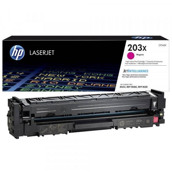 Picture of HP 203X High Yield Magenta Original Toner Cartridge (CF543X Laser Toner)