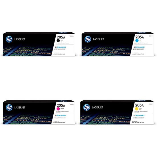 Picture of HP 205A Black, Cyan, Magenta, Yellow Original Toner Cartridge Multipack (CF530/1/2/3A Laser Toner)