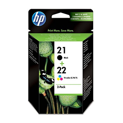 Picture of HP 21 Black & HP 22 Colour Original Ink Cartridge Combo Pack