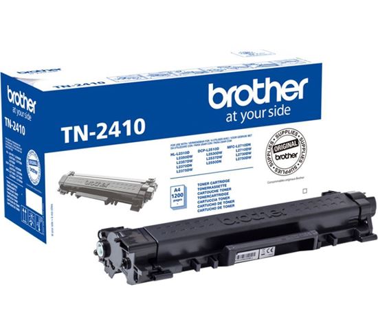 Picture of Brother TN-2410 Black Original Toner Cartridge (TN2410 Laser Toner)