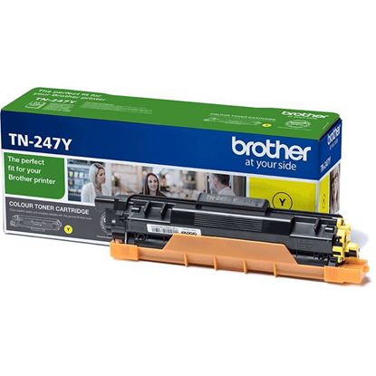 Picture of Brother TN-247Y Yellow Original Toner Cartridge (TN247Y Laser Toner)