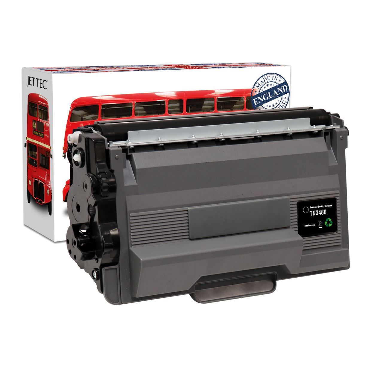 Red Bus Recycled Brother TN-3480 High Yield Black Toner Cartridge
