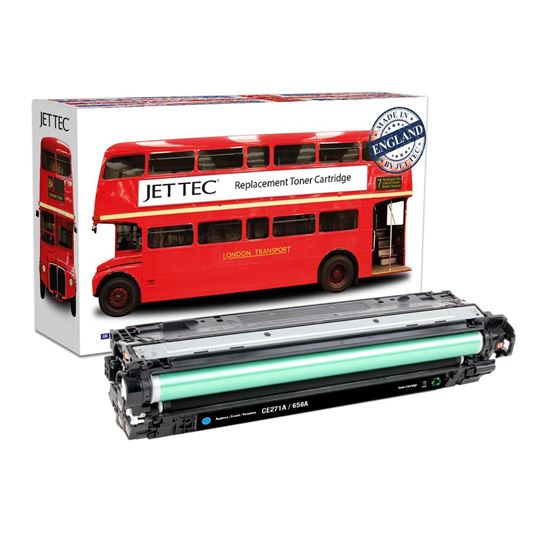 Picture of Red Bus Recycled HP 650A Cyan (CE271A) Toner Cartridge