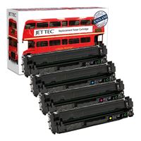 Picture of Red Bus Recycled HP 410A Black, Cyan, Magenta, Yellow (CF410/1/2/3A) Toner Cartridge Multipack